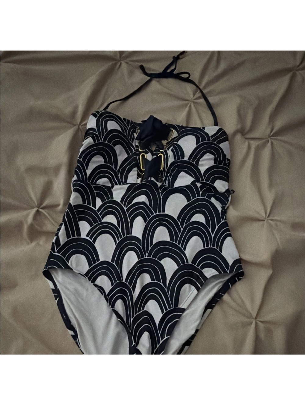 Trina Turk Woman’s blue and White Patterned One-Piece Swimsuit - Kids Swim